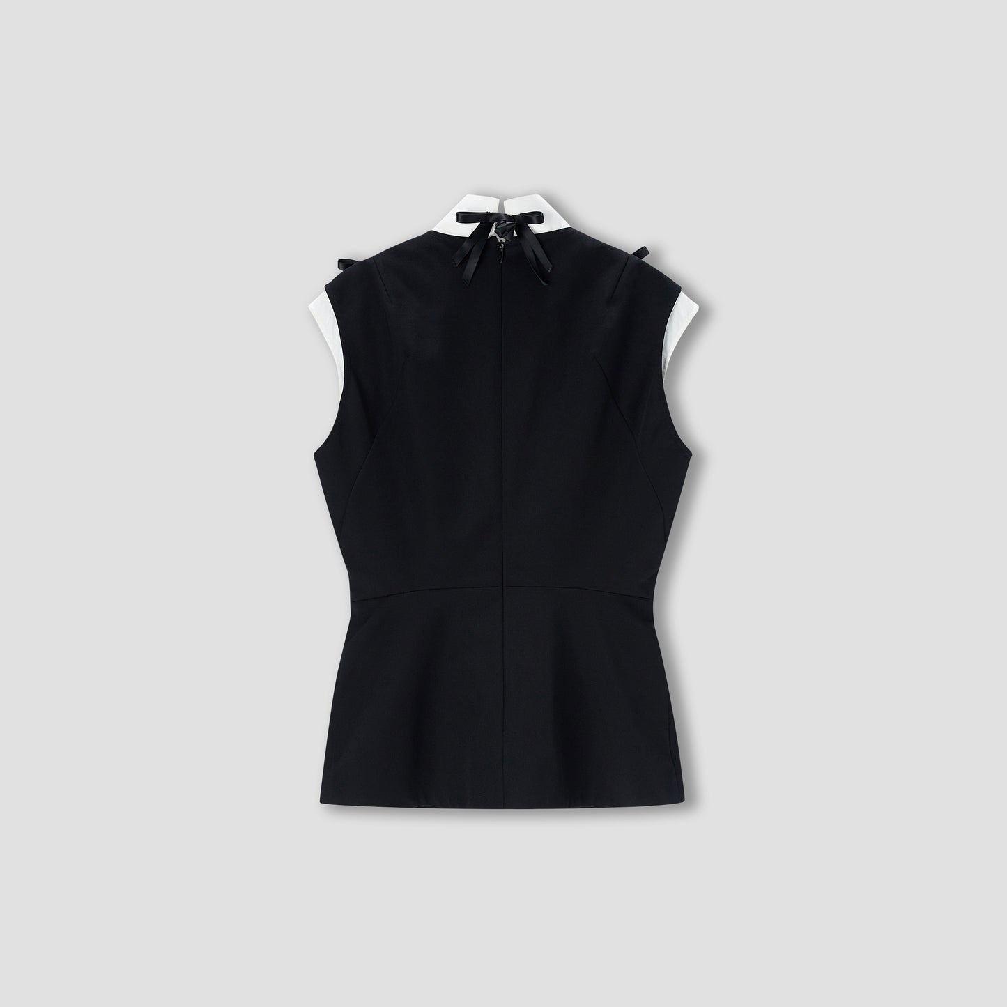 【FW25 Pre-order】Black Ribbon tie Thurman top