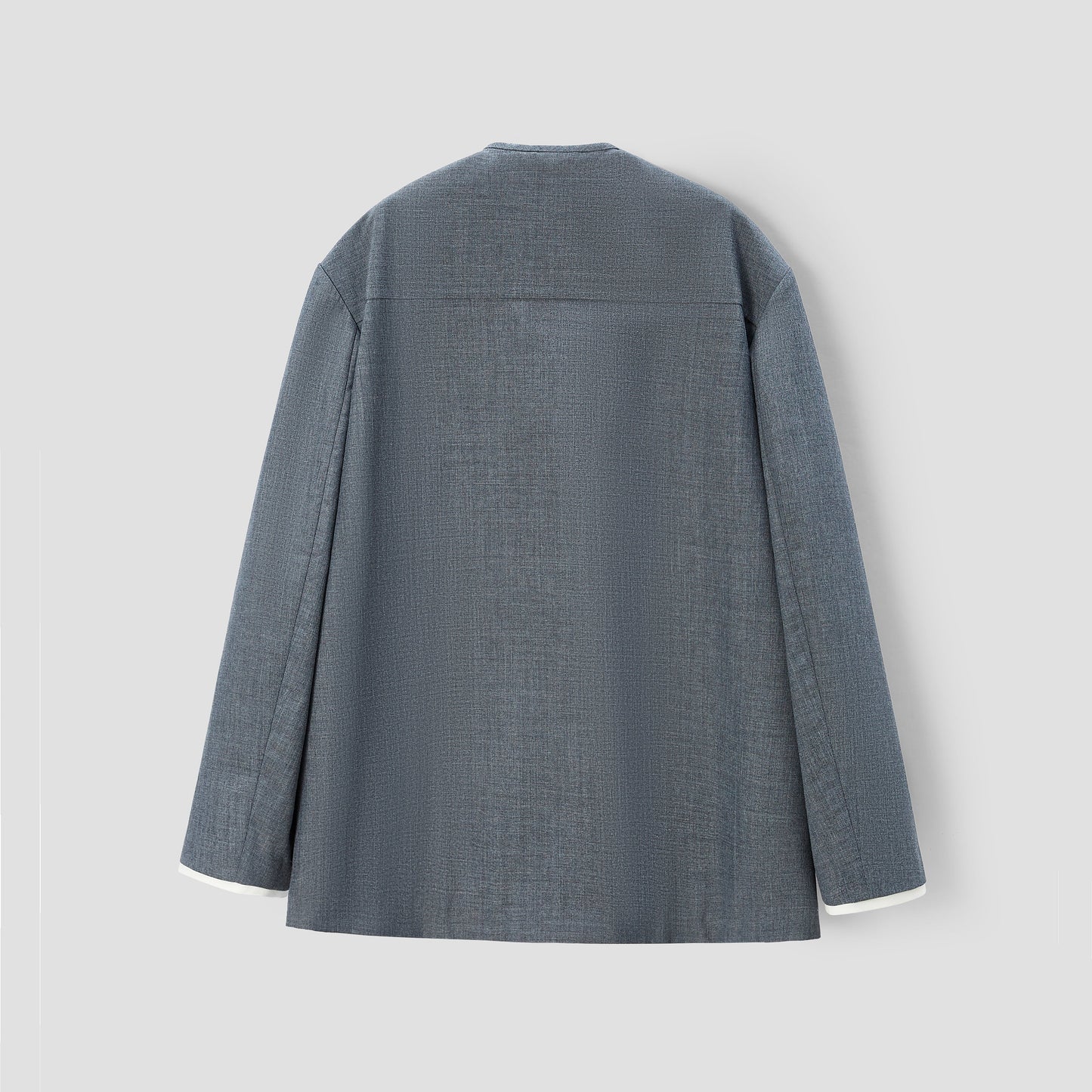 Grey Round collar jacket