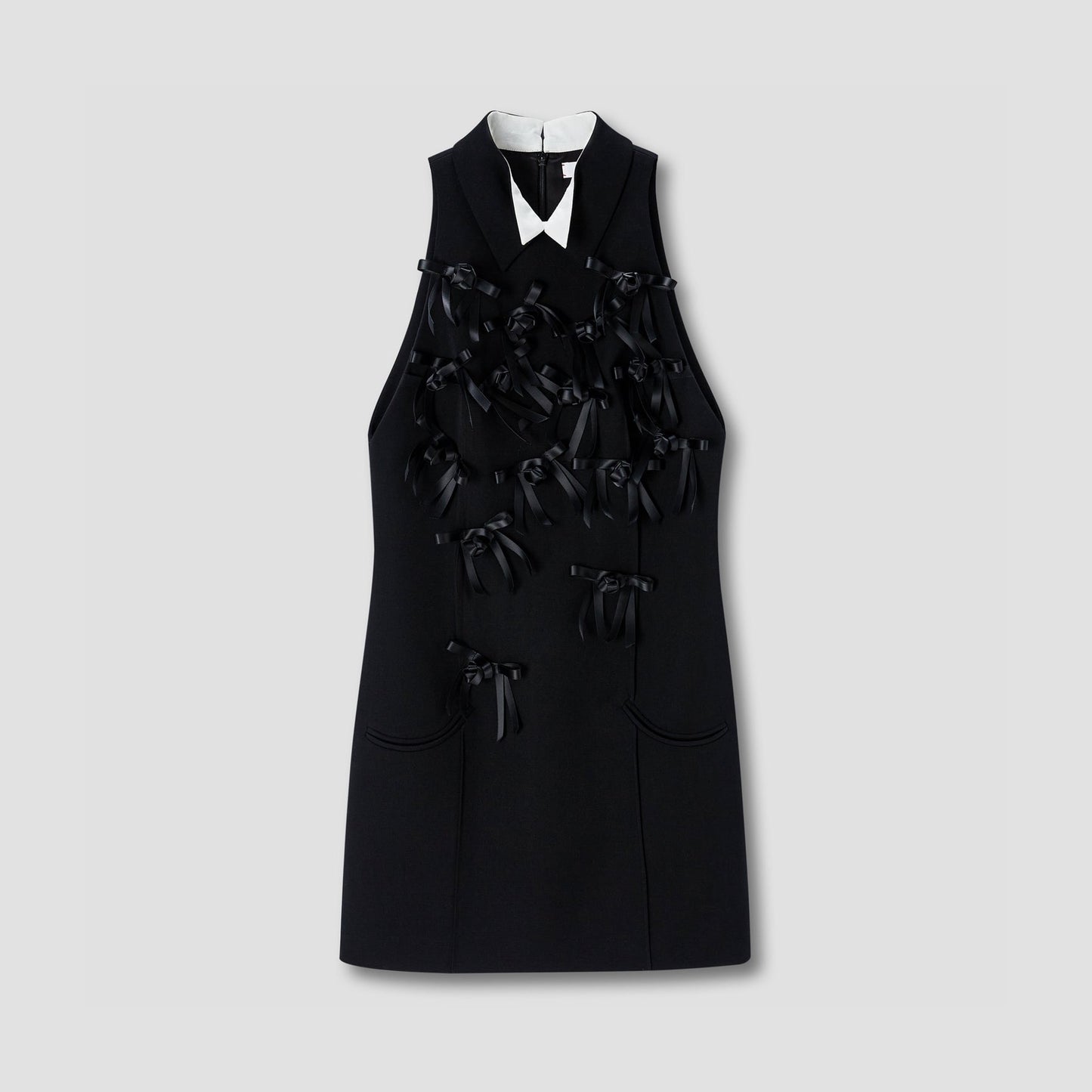 Black Butterfly Collar Dress