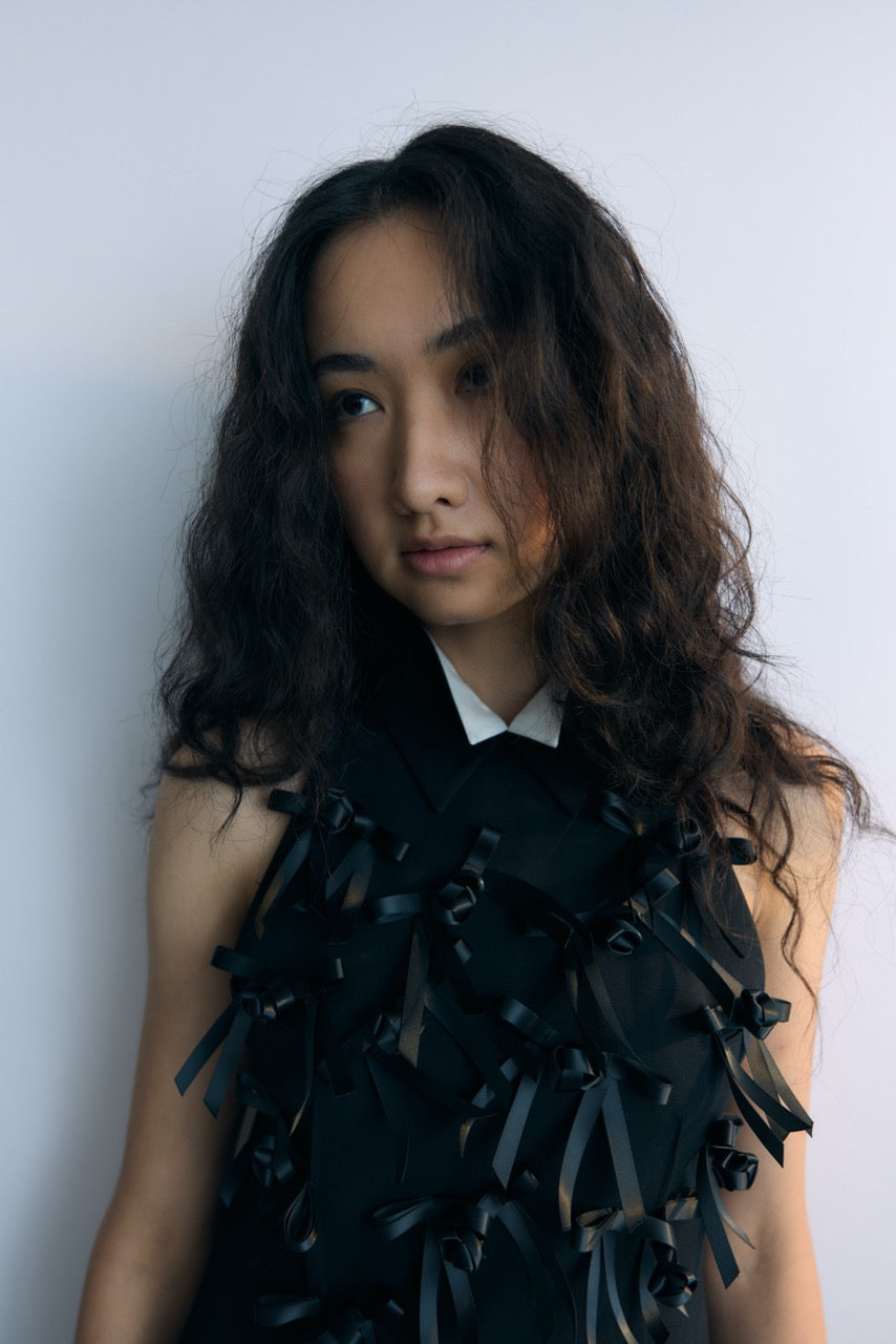 Black Butterfly Collar Dress