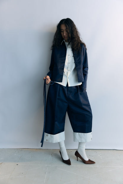 Navy Tang Shirt Jacket