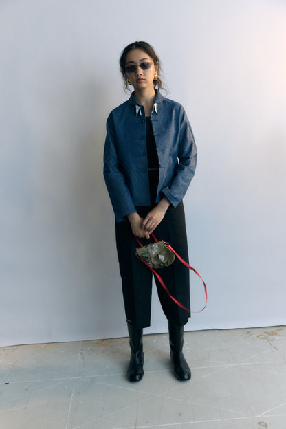 Blue Denim Tang Shirt Jacket