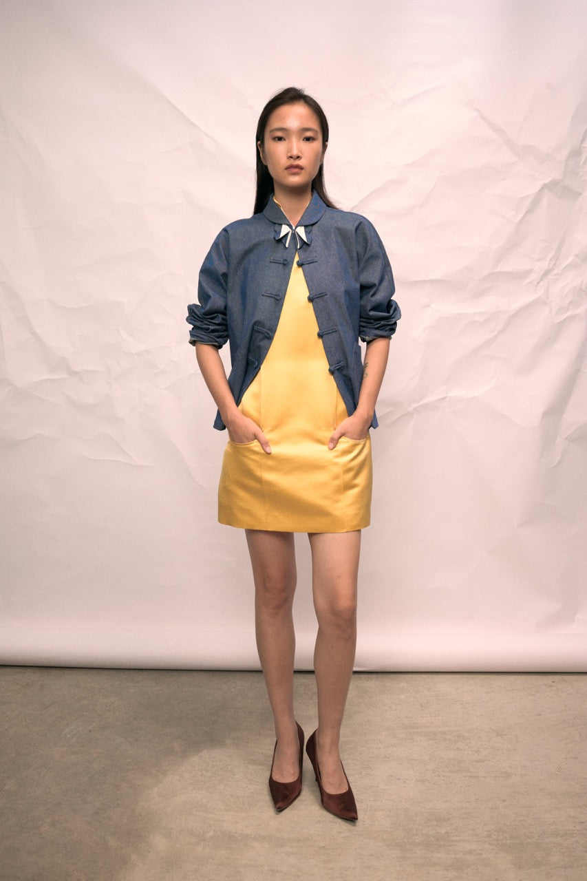 Blue Denim Tang Shirt Jacket