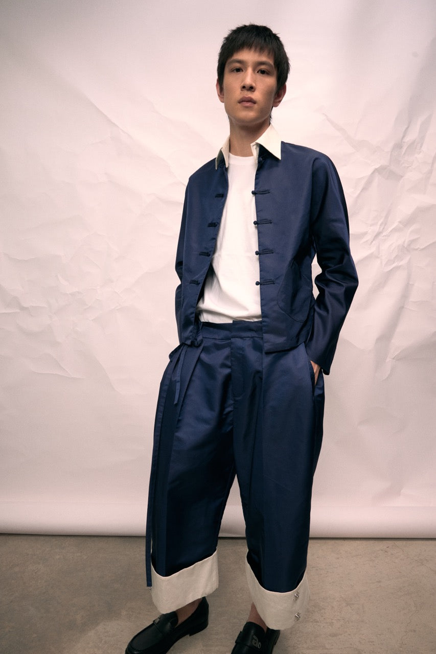 Navy Tang Shirt Jacket