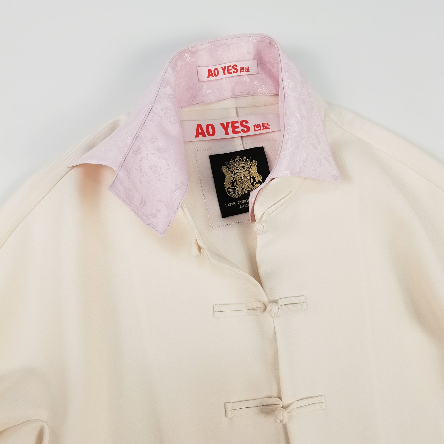 Double Collar Chinese Frogs Serge Shirt