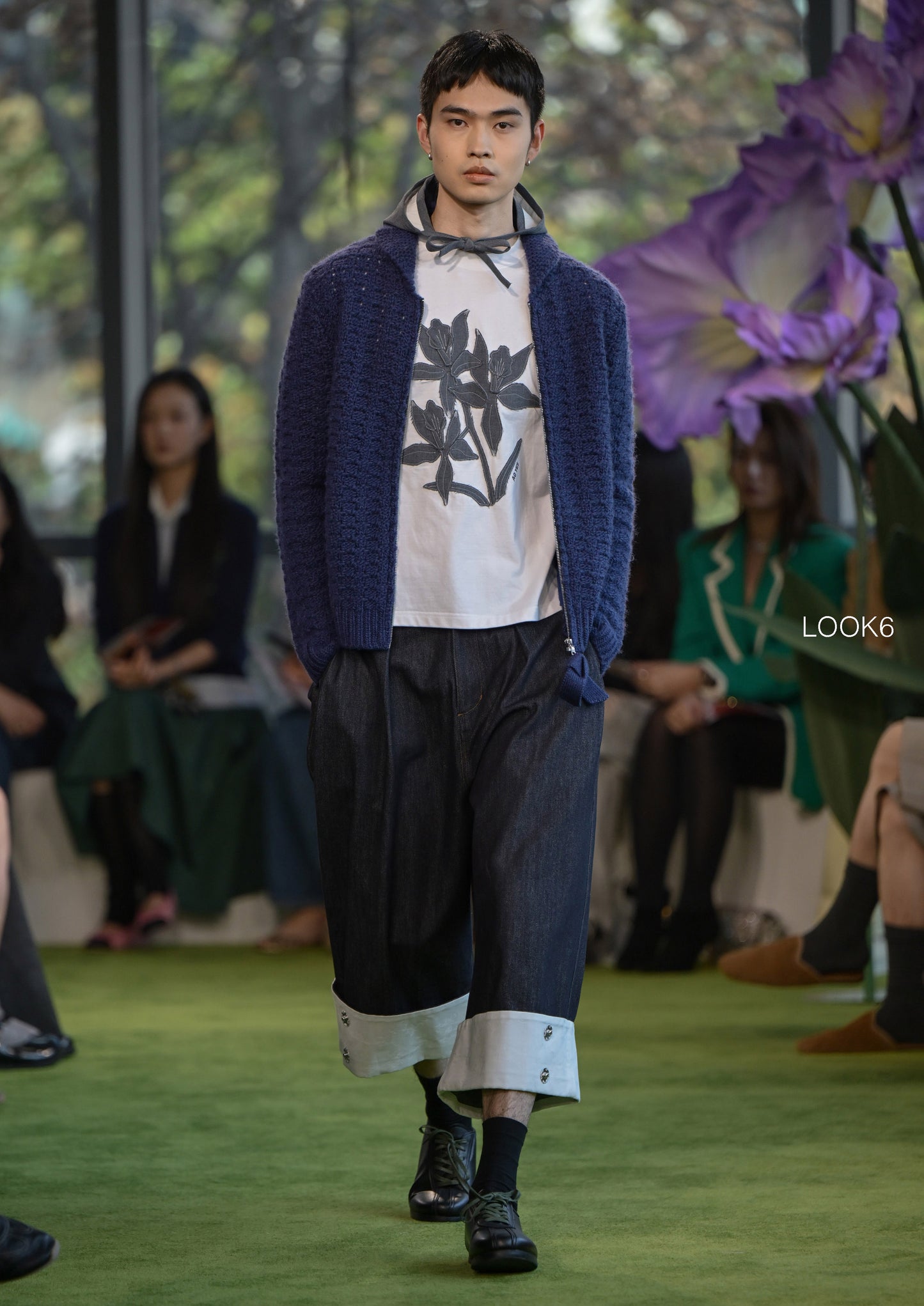 Denim Palazzo Capri Pants