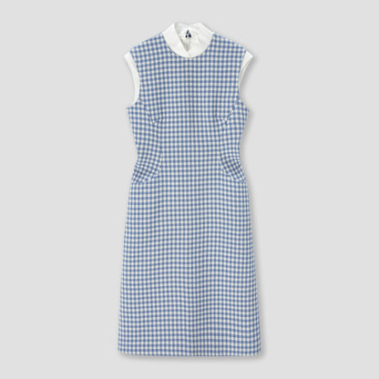Gingam check Thurman midi dress