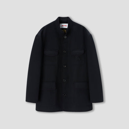 Black Piping mandarin collar jacket