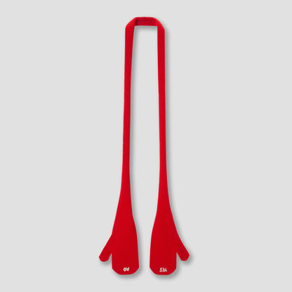 Red Knit Scarf gloves