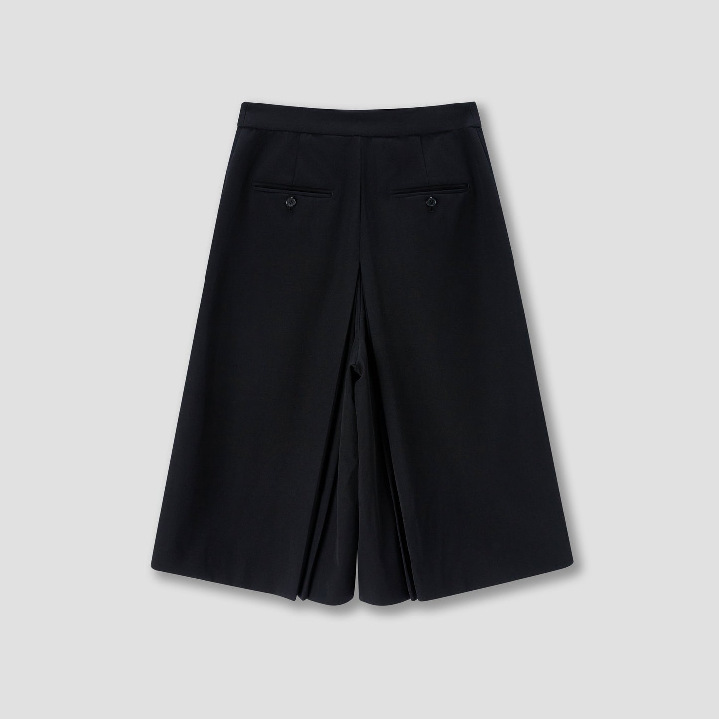 Black Pleated culottes trousers