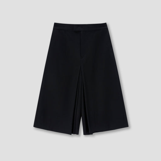Black Pleated culottes trousers