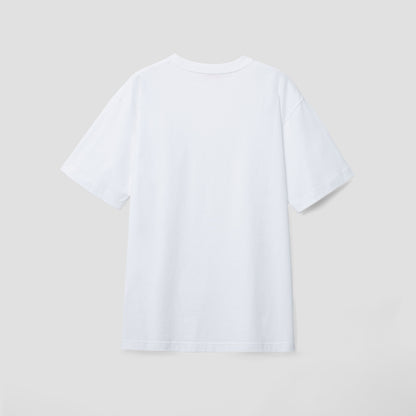 White Pankou ribbon tie T-shirt
