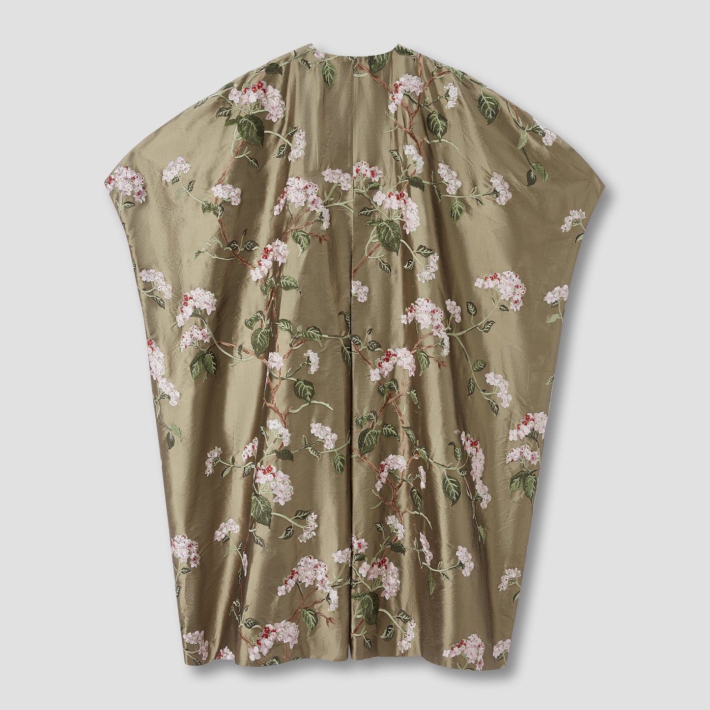 Beige Floral Sleeves Robe