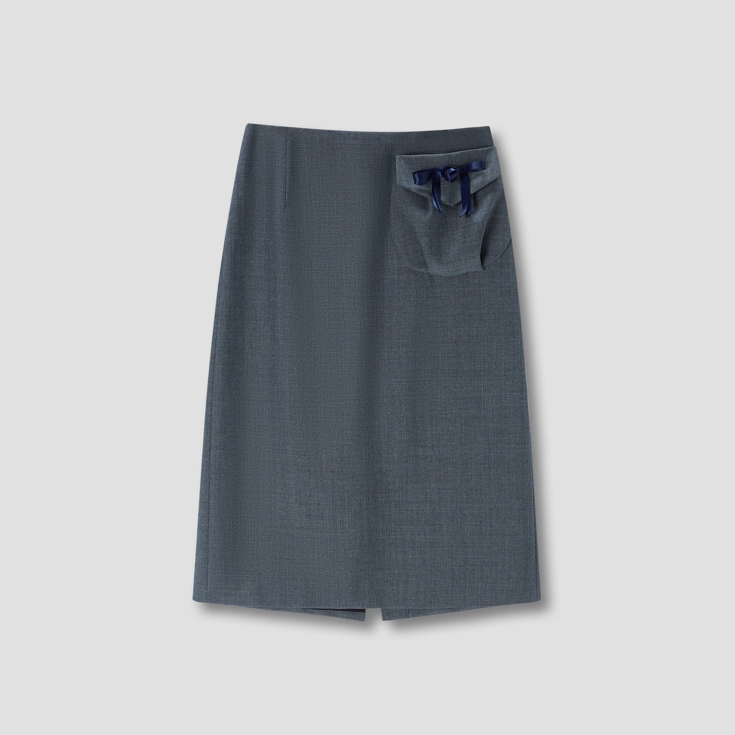 Grey Hebao Midi Skirt