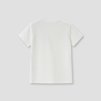 White Beads Embroidery T-shirt