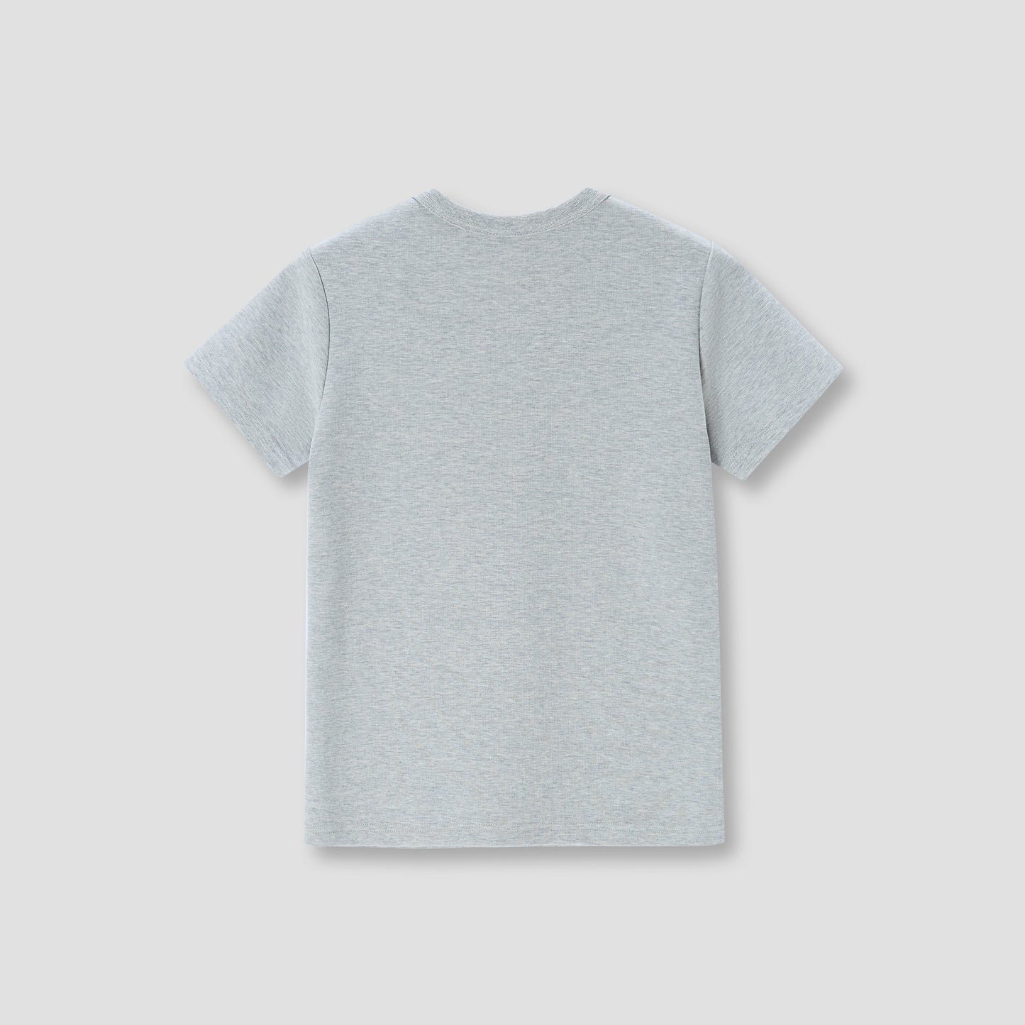 Grey Beads Embroidery T-shirt