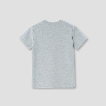 Grey Beads Embroidery T-shirt