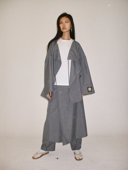 Grey Mandarin style Culottes