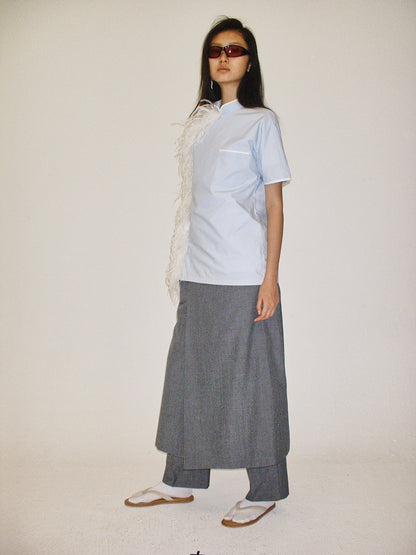 Grey Mandarin style Culottes