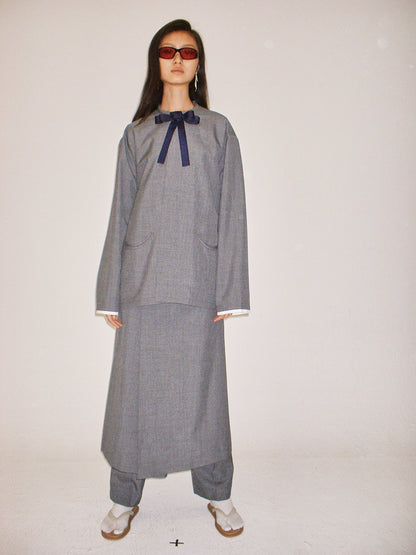 Grey Mandarin style Culottes