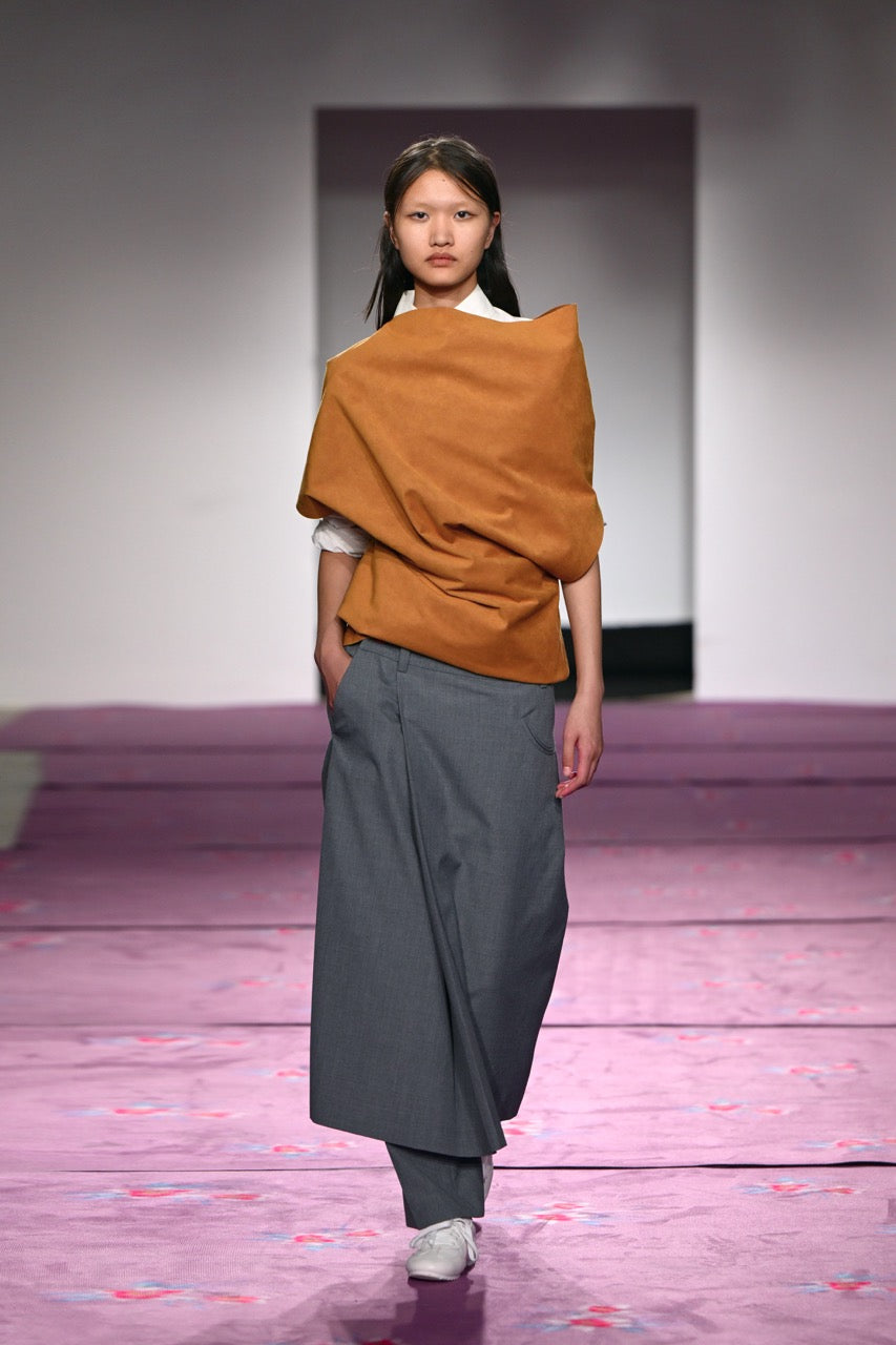 Grey Mandarin style Culottes