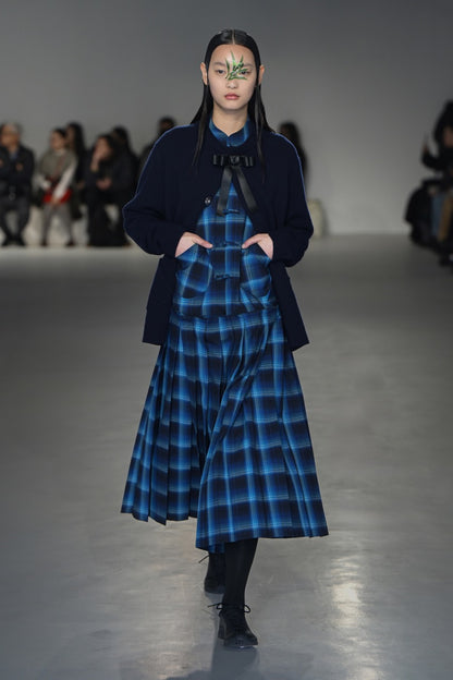 Navy Ribbon tie cardigan