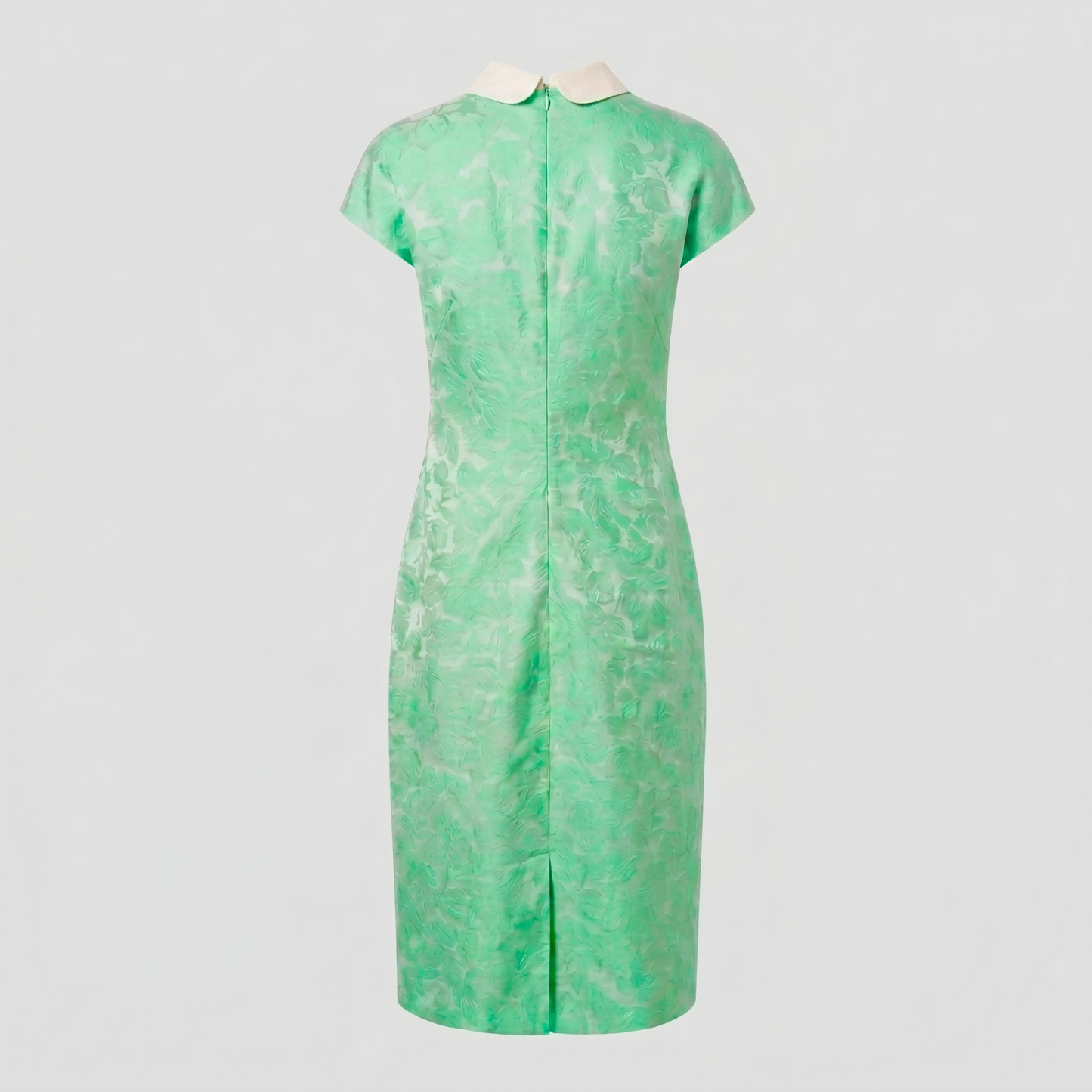 Green Bias Cut Slim-fit Dress
